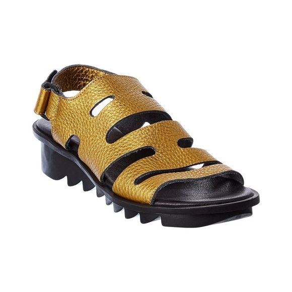 Arche Ikheno Leather Sandal, Gold - Picture 1 of 5